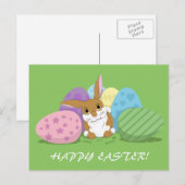 Osterhase Feiertagspostkarte (Vorne/Hinten)