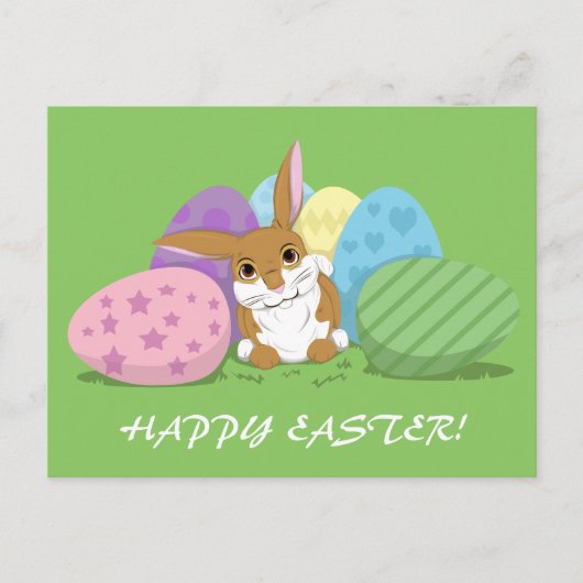 Osterhase Feiertagspostkarte (Vorderseite)