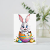 Osterhase Feiertagspostkarte (Stehend Vorderseite)