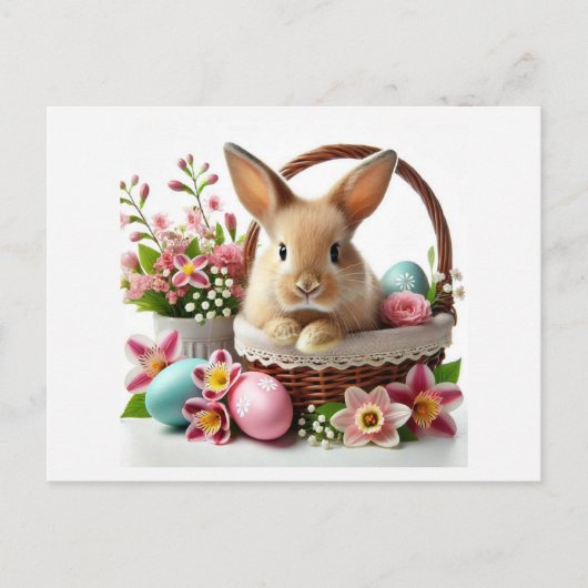 Osterhase Feiertagspostkarte (Vorderseite)