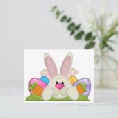 Osterhase Feiertagspostkarte (Stehend Vorderseite)