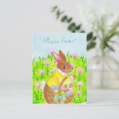 Osterhase Feiertagspostkarte (Stehend Vorderseite)