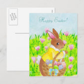 Osterhase Feiertagspostkarte (Vorne/Hinten)