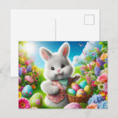 Osterhase Feiertagspostkarte (Vorne/Hinten)
