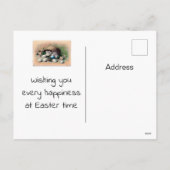 Osterhase Feiertagspostkarte (Rückseite)