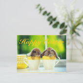 Osterhase Feiertagspostkarte (Stehend Vorderseite)