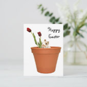 Osterhase Feiertagspostkarte (Stehend Vorderseite)