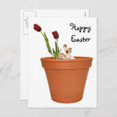 Osterhase Feiertagspostkarte (Vorne/Hinten)