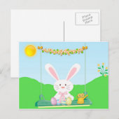 Osterhase Feiertagspostkarte (Vorne/Hinten)