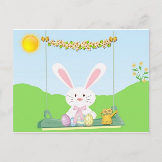 Osterhase Feiertagspostkarte (Vorderseite)