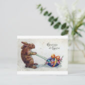 Osterhase Feiertagspostkarte (Stehend Vorderseite)