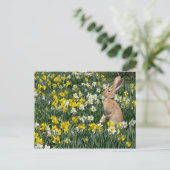 Osterhase Feiertagspostkarte (Stehend Vorderseite)