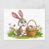 Osterhase Feiertagspostkarte (Vorderseite)