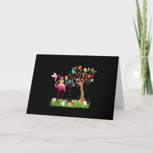 Osterhase Flamingo 2021   Niedliche Flamingo Liebh Feiertagskarte