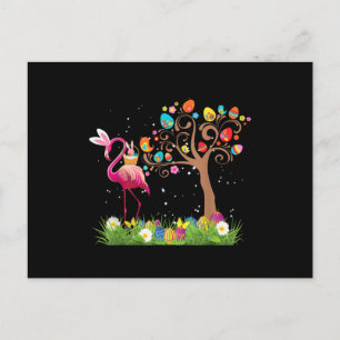 Osterhase Flamingo 2021   Niedliche Flamingo Liebh Postkarte