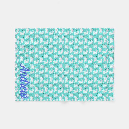 Osterhase Fleece Blanket für Rollstuhl (Vorderseite (Horizontal))