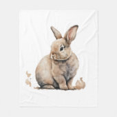 Osterhase Fleecedecke (Vorderseite)