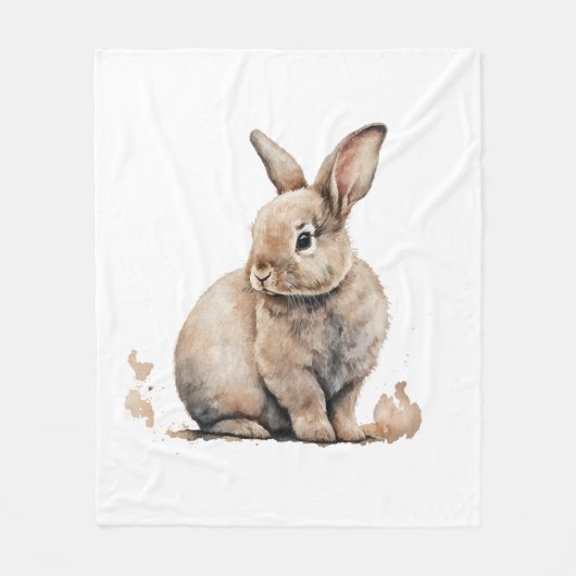 Osterhase Fleecedecke (Vorderseite)