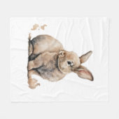 Osterhase Fleecedecke (Vorderseite (Horizontal))