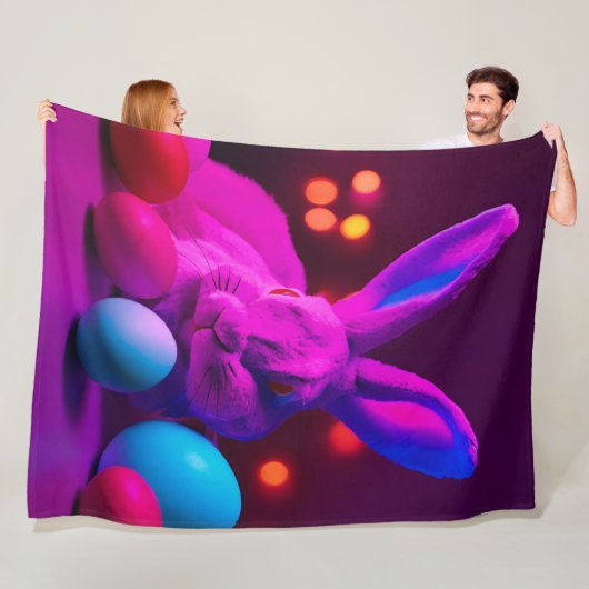 Osterhase Fleecedecke (Beispiel)