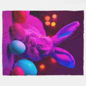 Osterhase Fleecedecke (Vorderseite (Horizontal))