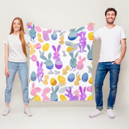 Osterhase Fleecedecke (Beispiel)