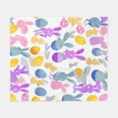 Osterhase Fleecedecke (Vorderseite (Horizontal))