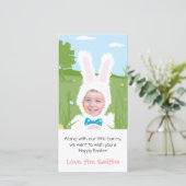 Osterhase - Fotokarte Feiertagskarte (Stehend Vorderseite)