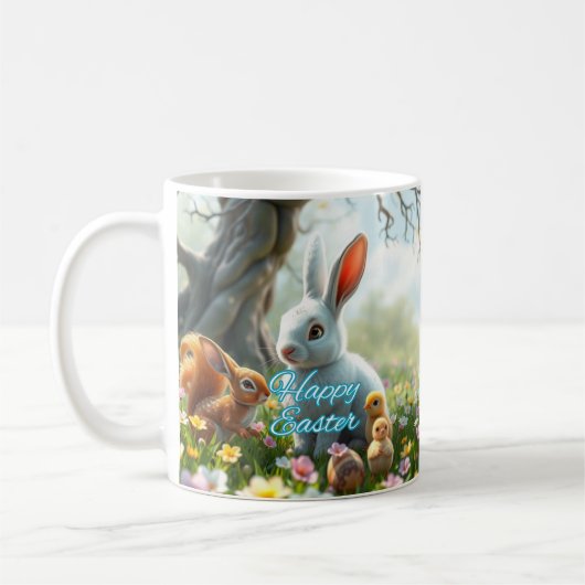 Osterhase Frühjahr Kaffeetasse (Links)