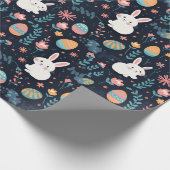 Osterhase Frühling Muster Geschenkpapier (Ecke)