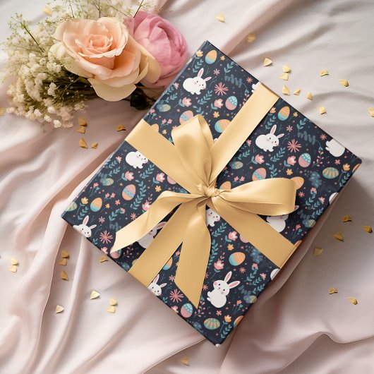 Osterhase Frühling Muster Geschenkpapier