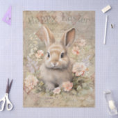 Osterhase Frühling Seidenpapier (Basteln)