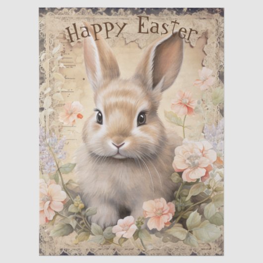 Osterhase Frühling Seidenpapier (Vorderseite)