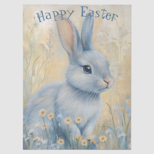 Osterhase Frühling Seidenpapier (Vorderseite)