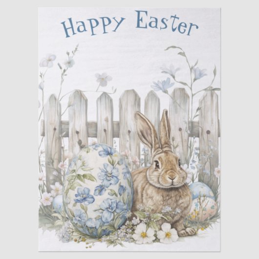 Osterhase Frühling Seidenpapier (Vorderseite)