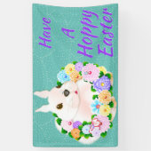 Osterhase Frühlingsgarten Banner (Vertikal)