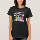 Osterhase Frühlingsgruss Ostereier Jagd T-Shirt (Vorderseite)