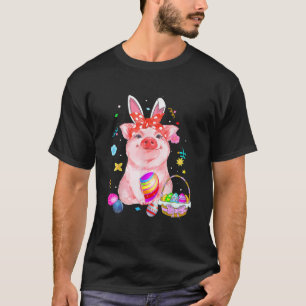 Osterhase Frühlingsschwanz Wildschweineier Jagdkor T-Shirt