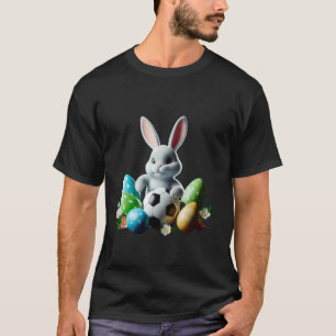 Osterhase Fußball Liebhaber Jungen Mädchen Kinder T-Shirt