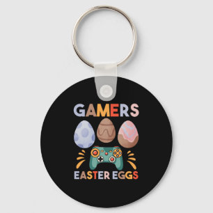 Osterhase Gamer Gaming Junge Liebe Ostereier Schlüsselanhänger