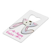 Osterhase ! geldbeutel flaschenöffner (Rückseite Schrägansicht)