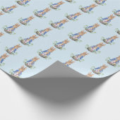Osterhase Geschenkpapier (Ecke)