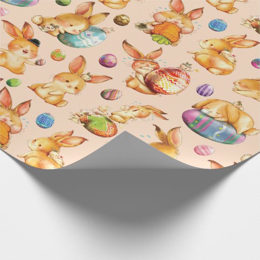 Osterhase Geschenkpapier (Ecke)