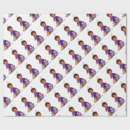 Osterhase Geschenkpapier (Flach)