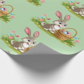 Osterhase Geschenkpapier (Ecke)