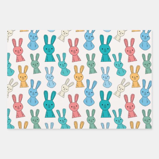 Osterhase Geschenkpapier Set (Vorderseite 3)