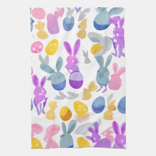 Osterhase Geschirrtuch (Vertikal)