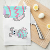 Osterhase Geschirrtuch (Viertel Falte)