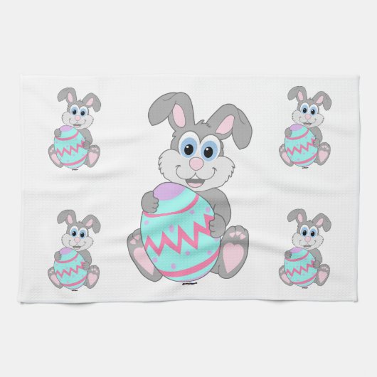 Osterhase Geschirrtuch (Horizontal)