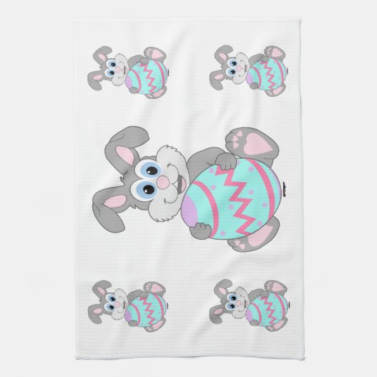 Osterhase Geschirrtuch (Vertikal)